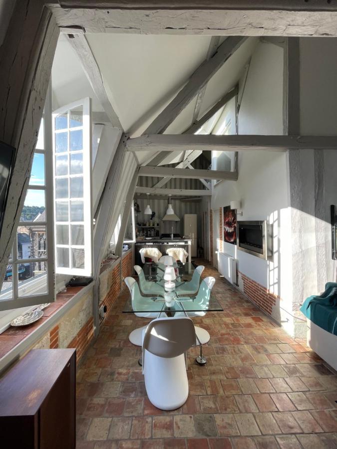 Le Loft Du Homard Bleu - Entre Ciel Et Mer - Free Parking 500M Honfleur Bagian luar foto
